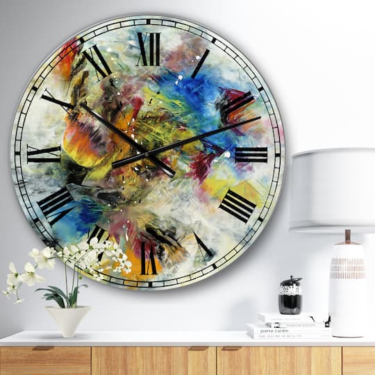 Designart 'Follow Your Dreams Large Modern Wall Clock